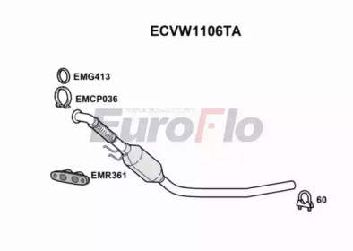 Катализатор EuroFlo ECVW1106TA