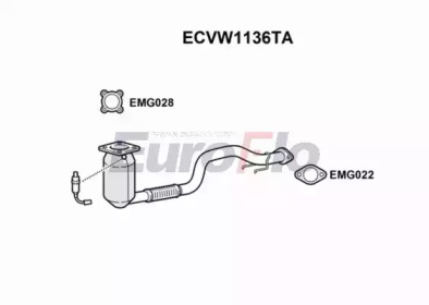 Катализатор EuroFlo ECVW1136TA