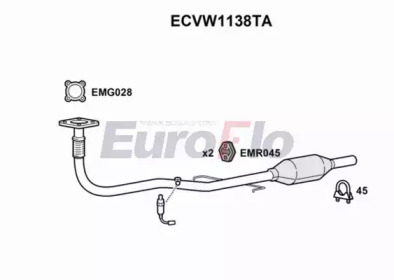 Катализатор EuroFlo ECVW1138TA