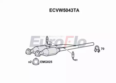 Катализатор EuroFlo ECVW5043TA