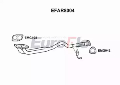 Труба выхлопного газа EuroFlo EFAR8004