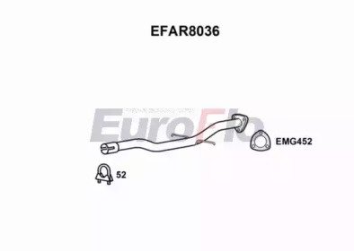 Труба выхлопного газа EuroFlo EFAR8036