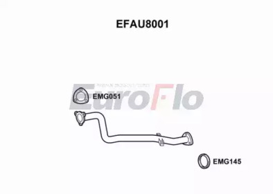 Труба выхлопного газа EuroFlo EFAU8001