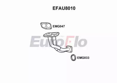 Труба выхлопного газа EuroFlo EFAU8010