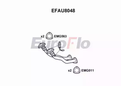 Труба выхлопного газа EuroFlo EFAU8048