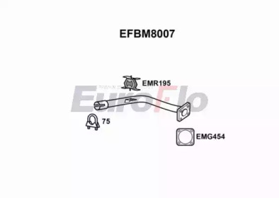 Труба выхлопного газа EuroFlo EFBM8007