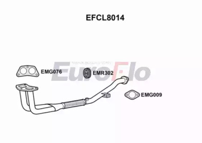 Труба выхлопного газа EuroFlo EFCL8014