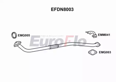 Труба выхлопного газа EuroFlo EFDN8003