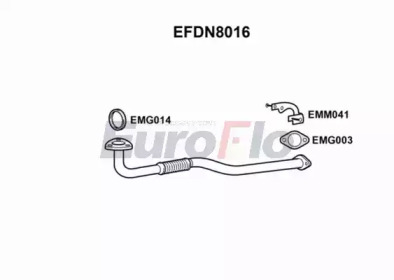 Труба выхлопного газа EuroFlo EFDN8016