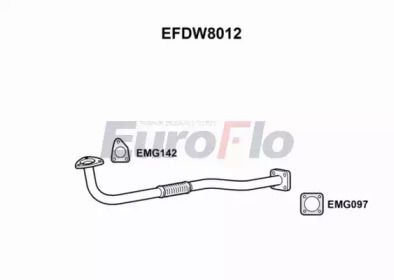 Труба выхлопного газа EuroFlo EFDW8012