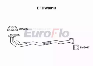 Труба выхлопного газа EuroFlo EFDW8013