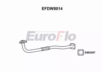 Труба выхлопного газа EuroFlo EFDW8014