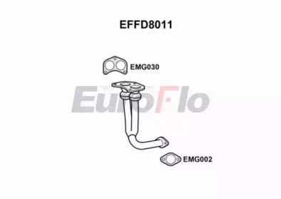 Труба выхлопного газа EuroFlo EFFD8011