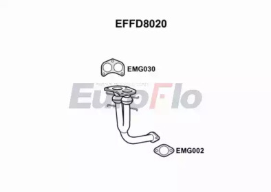 Труба выхлопного газа EuroFlo EFFD8020