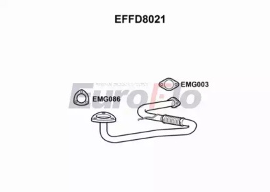 Труба выхлопного газа EuroFlo EFFD8021