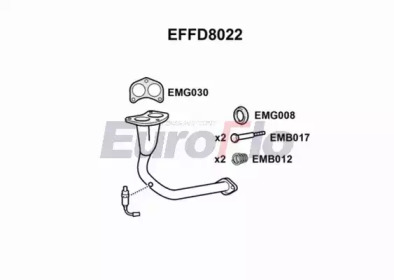 Труба выхлопного газа EuroFlo EFFD8022