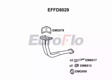 Труба выхлопного газа EuroFlo EFFD8029