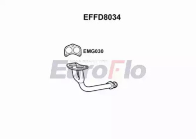 Труба выхлопного газа EuroFlo EFFD8034