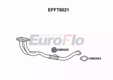 Труба выхлопного газа EuroFlo EFFT8021