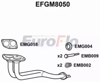 Труба выхлопного газа EuroFlo EFGM8050