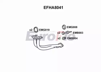 Труба выхлопного газа EuroFlo EFHA8041