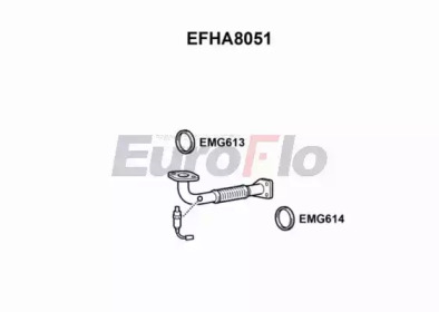 Труба выхлопного газа EuroFlo EFHA8051