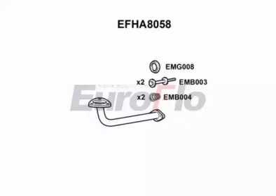 Труба выхлопного газа EuroFlo EFHA8058