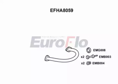 Труба выхлопного газа EuroFlo EFHA8059