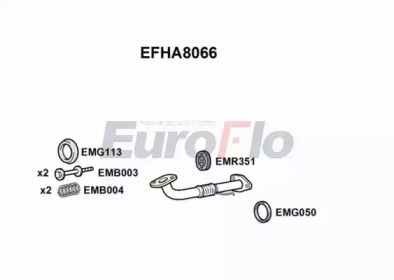 Труба выхлопного газа EuroFlo EFHA8066