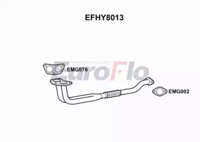 Труба выхлопного газа EuroFlo EFHY8013