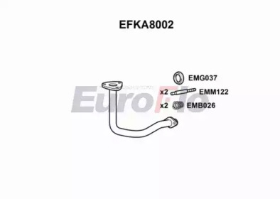 Труба выхлопного газа EuroFlo EFKA8002