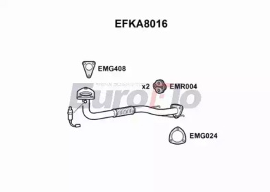 Труба выхлопного газа EuroFlo EFKA8016