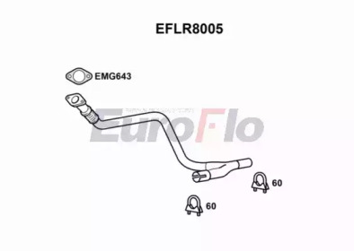 Труба выхлопного газа EuroFlo EFLR8005