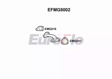 Труба выхлопного газа EuroFlo EFMG8002