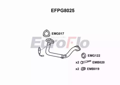 Труба выхлопного газа EuroFlo EFPG8025