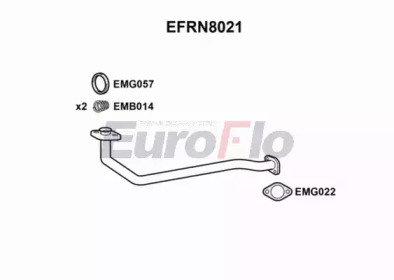 Труба выхлопного газа EuroFlo EFRN8021