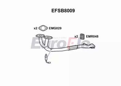 Труба выхлопного газа EuroFlo EFSB8009