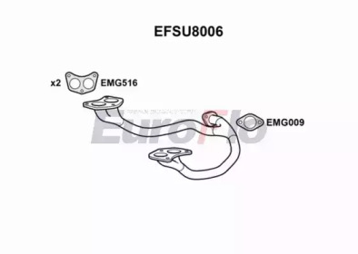 Труба выхлопного газа EuroFlo EFSU8006