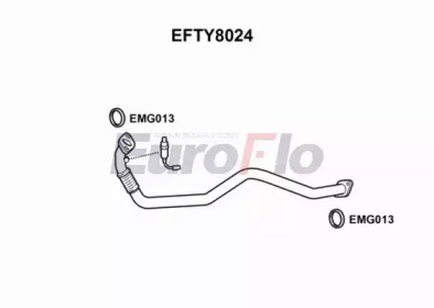 Труба выхлопного газа EuroFlo EFTY8024