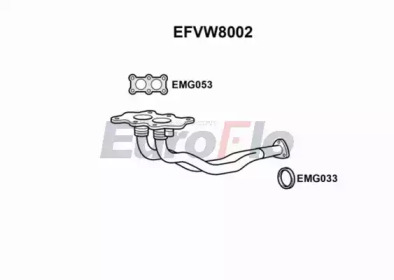 Труба выхлопного газа EuroFlo EFVW8002