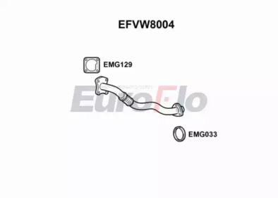 Труба выхлопного газа EuroFlo EFVW8004