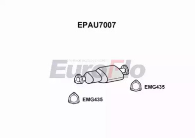 Сажевый / частичный фильтр, система выхлопа ОГ EuroFlo EPAU7007