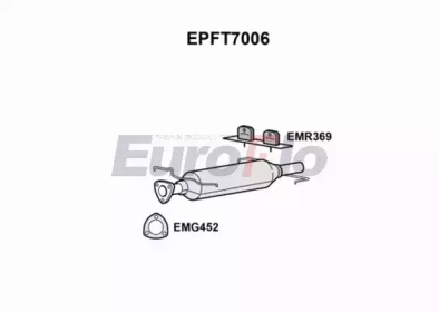 Сажевый / частичный фильтр, система выхлопа ОГ EuroFlo EPFT7006