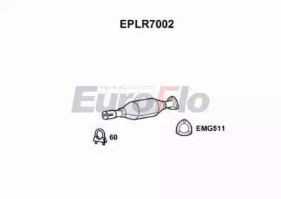 Сажевый / частичный фильтр, система выхлопа ОГ EuroFlo EPLR7002