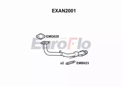 Труба выхлопного газа EuroFlo EXAN2001