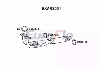 Труба выхлопного газа EuroFlo EXAR2001