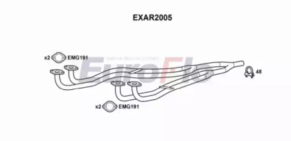 Труба выхлопного газа EuroFlo EXAR2005