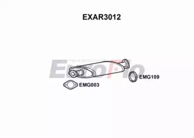 Средний глушитель выхлопных газов EuroFlo EXAR3012