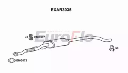 Амортизатор EuroFlo EXAR3035