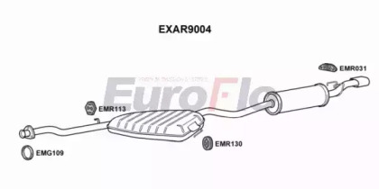 Средний / конечный глушитель ОГ EuroFlo EXAR9004